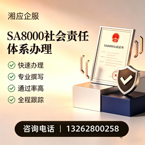 临汾SA8000社会责任体系认证服务